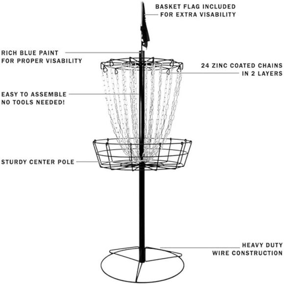 Remix Double Chain Practice Basket for Disc Golf - Picture 4 of 4